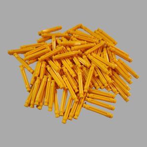 100 Micro K'nex Replacement Parts Yellow Rod 25 mm